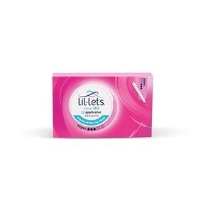 Lil-Lets Cardboard Applicator Tampons Super x12 (Pack of 24) 91CBAPP3 Lil-Lets Cardboard Applicator Tampons Super x12 (Pack of 24) 91CBAPP3