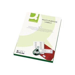 Q-Connect Multipurpose Copier Labels 105x42mm White (1400 Pack) Q-Connect Multipurpose Copier Labels 105x42mm White (1400 Pack)