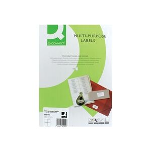 Q-Connect Multipurpose Copier Labels 105x148mm 4 Per Sheet - KF01004 Q-Connect Multipurpose Copier Labels 105x148mm 4 Per Sheet - KF01004