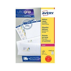 Avery Addressing Labels Laser Jam-free 24 per Sheet - L7159-100 Avery Addressing Labels Laser Jam-free 24 per Sheet - L7159-100
