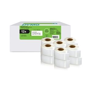 Dymo LabelWriter Return Address Labels 25 x 54mm White (Pack of 12) Dymo LabelWriter Return Address Labels 25 x 54mm White (Pack of 12)
