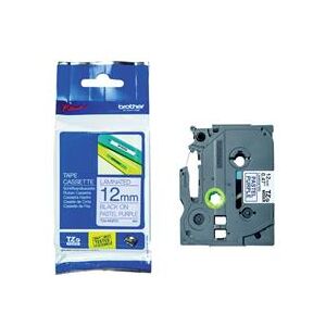 Brother P-Touch 12mm Black On Pastel Purple Labelling Tape TZEMQF31 Brother P-Touch 12mm Black On Pastel Purple Labelling Tape TZEMQF31