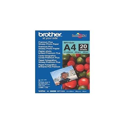 Brother BP71 Photo Paper Gloss A4 (20 Pack) BP71GA4 Brother BP71 Photo Paper Gloss A4 (20 Pack) BP71GA4