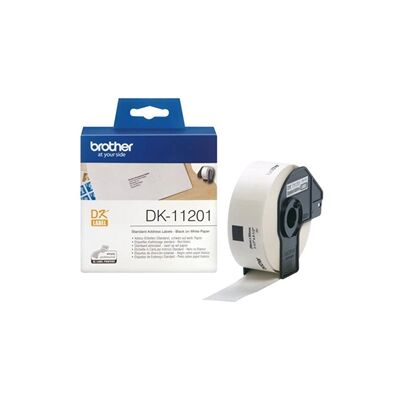 Brother Rectangular Address Label 1 per Sheet 29x90mm White - DK 11201 Brother Rectangular Address Label 1 per Sheet 29x90mm White - DK 11201