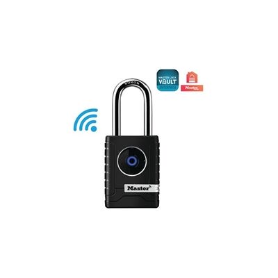 Master Lock Outdoor Bluetooth Padlock Black 4401EURLHEC Master Lock Outdoor Bluetooth Padlock Black 4401EURLHEC