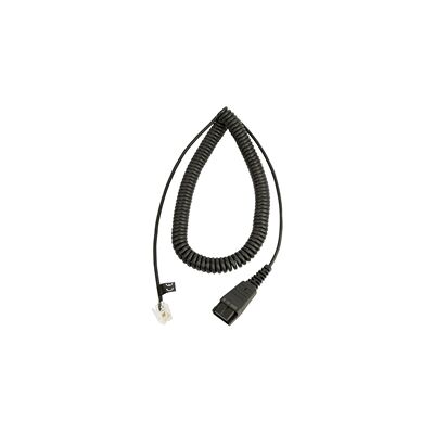 Jabra Quick Disconnect (QD) to RJ9 Coiled Cord for Nortel Handsets Jabra Quick Disconnect (QD) to RJ9 Coiled Cord for Nortel Handsets
