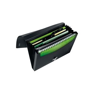 Leitz L:Expanding File 5 Part Recycle A4 PP black Leitz L:Expanding File 5 Part Recycle A4 PP black