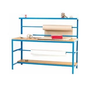 GPC Economy Packing Bench; Size L: 1525 x W: 610 x H: 1525 mm; Blue/Wood GPC Economy Packing Bench; Size L: 1525 x W: 610 x H: 1525 mm; Blue/Wood