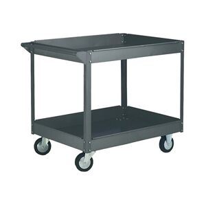 GPC Tray Trolley; 2 Deep Trays; Swivel Castors; Steel; 250kg; Grey GPC Tray Trolley; 2 Deep Trays; Swivel Castors; Steel; 250kg; Grey
