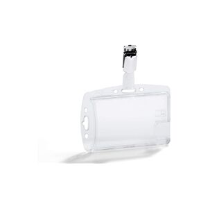 Durable ENCLOSED 2 ID Holder Clear Durable ENCLOSED 2 ID Holder Clear