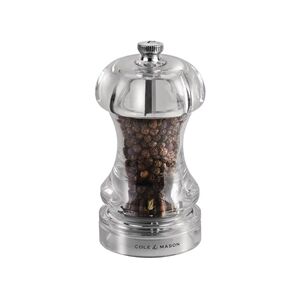 Cole & Mason 4.5in Transparent Pepper Mill Cole & Mason 4.5in Transparent Pepper Mill