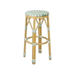 Bolero Parisian Style PE Rattan Bar Stools Light Green (2 Pack) Bolero Parisian Style PE Rattan Bar Stools Light Green (2 Pack)