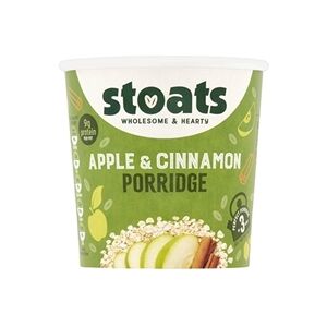 Stoats Apple & Cinnamon Porridge Pots 60g (16 Pack) Stoats Apple & Cinnamon Porridge Pots 60g (16 Pack)
