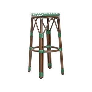 Bolero Parisian Style PE Rattan Bar Stools Green Dot Mix (2 Pack) Bolero Parisian Style PE Rattan Bar Stools Green Dot Mix (2 Pack)