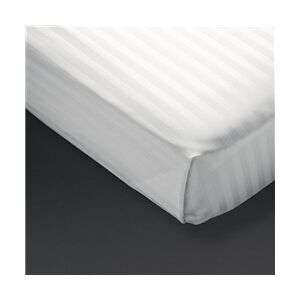 Mitre Comfort Satin Flat Sheet White Single Mitre Comfort Satin Flat Sheet White Single
