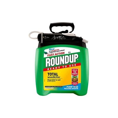 Roundup Weedkiller - 5L - Fast Action, Ready To Use Spray Roundup Weedkiller - 5L - Fast Action, Ready To Use Spray