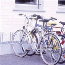 VFM Aluminium Wall/Floor Mounted 4-Bike Cycle Rack