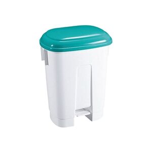 VFM Derby Plastic Pedal Bin 30 Litre White/Green - Pedal Bin VFM Derby Plastic Pedal Bin 30 Litre White/Green - Pedal Bin