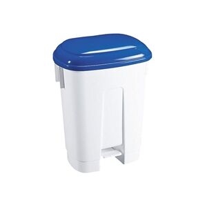 VFM Derby Plastic Pedal Bin - 30L White/Blue Waste Separation VFM Derby Plastic Pedal Bin - 30L White/Blue Waste Separation