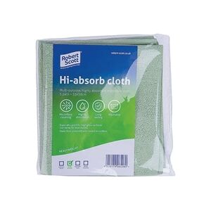 Robert Scott Hi-Absorb Microfibre Cloth Green (5 Pack) Robert Scott Hi-Absorb Microfibre Cloth Green (5 Pack)