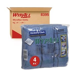 Wypall Microfibre Cloth Blue - Microfibre Cloth - 400x400mm - Pack of 6 Wypall Microfibre Cloth Blue - Microfibre Cloth - 400x400mm - Pack of 6