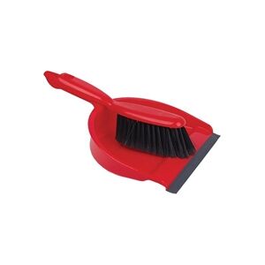 Janit-X Value Colour Coded Dustpan and Brush Set Red - PACK (24) Janit-X Value Colour Coded Dustpan and Brush Set Red - PACK (24)