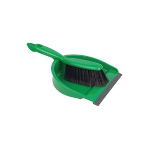 Janit-X Value Colour Coded Dustpan and Brush Set Green - PACK (24) Janit-X Value Colour Coded Dustpan and Brush Set Green - PACK (24)