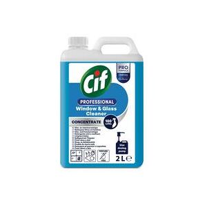 Cif Professional Concentrated Window + Glass Cleaner 2 Litres (Pack 2) Cif Professional Concentrated Window + Glass Cleaner 2 Litres (Pack 2)