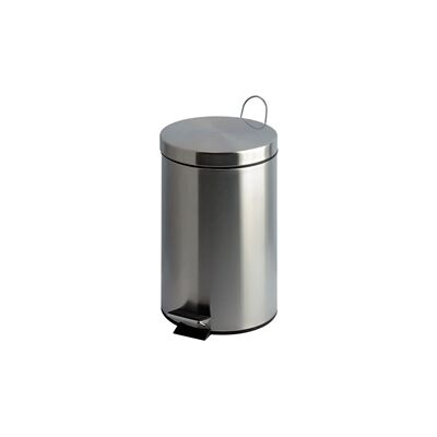 GPC Pedal Bin; 12L; Stainless Steel; Silver GPC Pedal Bin; 12L; Stainless Steel; Silver