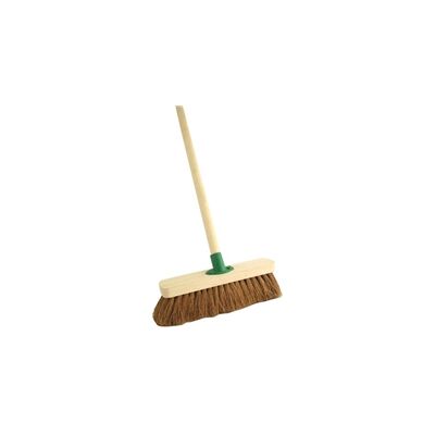 Unbranded - Coco Soft Broom - Black - 12in head - Broom Unbranded - Coco Soft Broom - Black - 12in head - Broom