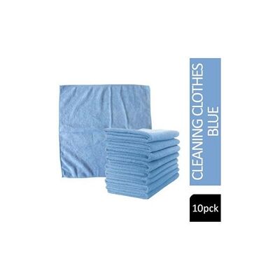 Janit-X Microfibre Cleaning Cloths Blue Pack 10's - PACK (20) Janit-X Microfibre Cleaning Cloths Blue Pack 10's - PACK (20)