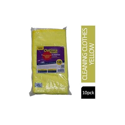 Janit-X Microfibre Cleaning Cloths Yellow Pack 10's Janit-X Microfibre Cleaning Cloths Yellow Pack 10's