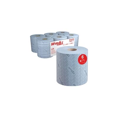 Wypall - L20 Essential Centrefeed - Blue - Wiping Paper Roll Wypall - L20 Essential Centrefeed - Blue - Wiping Paper Roll