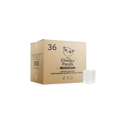 Cheeky Panda Brand Model - 3-Ply Bamboo Toilet Tissue - Pack 36 Cheeky Panda Brand Model - 3-Ply Bamboo Toilet Tissue - Pack 36