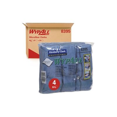 Wypall Microfibre Cloth Blue - Microfibre Cloth - 400x400mm - Pack of 6 Wypall Microfibre Cloth Blue - Microfibre Cloth - 400x400mm - Pack of 6