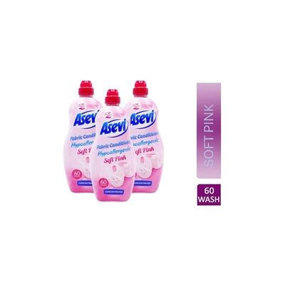 Asevi Fabric Conditioner & Softener Concentrate 1380ML 60W SOFT PINK Asevi Fabric Conditioner & Softener Concentrate 1380ML 60W SOFT PINK