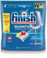 Finish Quantum All in One Dishwasher Tablets Lemon (Pack 100)
