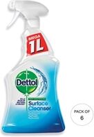 Dettol Surface Cleaner Trigger Spray No Fragrance 1L (Pack 6) 3165417