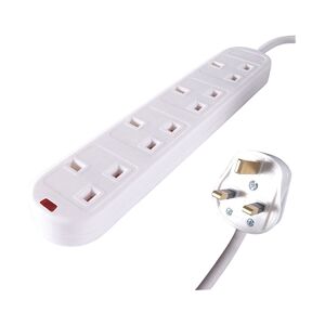 Connekt Gear UK 4-Gang Mains Power Surge Protected - 27-4050S Connekt Gear UK 4-Gang Mains Power Surge Protected - 27-4050S