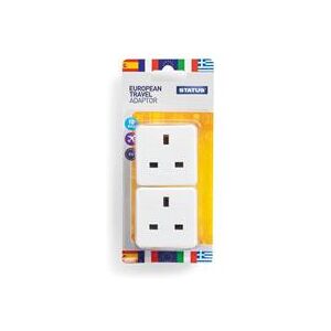 Status European Travel Adaptor (8 Pack) SEUROAB2Pk4 Status European Travel Adaptor (8 Pack) SEUROAB2Pk4