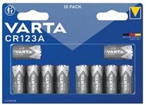 Varta Lithium Battery CR123A/CR17345 3V Cylindrical (Pack 10)