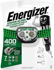Energizer Vision Ultra Rechargeable LED Headlamp 400 Lumens