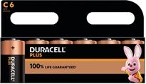 Duracell Plus C Battery Alkaline 100% Life (Pack of 6) 5009814