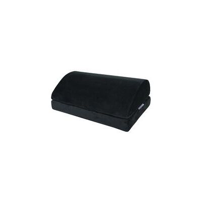 Q-Connect Ergonomic Height Adjustable Foam Footrest Anti-slip Black Q-Connect Ergonomic Height Adjustable Foam Footrest Anti-slip Black