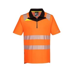 Portwest DX4 Hi Vis Zip Polo Shirt S/S 2XL Orange/Blk Portwest DX4 Hi Vis Zip Polo Shirt S/S 2XL Orange/Blk