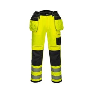 Portwest PW3 Hi Vis Holster Pocket Work Trousers 34 Yellow/Blk Short Portwest PW3 Hi Vis Holster Pocket Work Trousers 34 Yellow/Blk Short