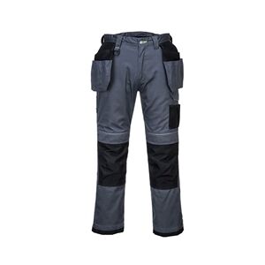 Portwest PW3 Stretch Holster Work Trousers 28 Zoom Gry/Blk Portwest PW3 Stretch Holster Work Trousers 28 Zoom Gry/Blk