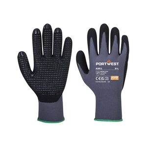 Portwest DermiFlex Plus Glove M Gry/Blk (Pack of 12) Portwest DermiFlex Plus Glove M Gry/Blk (Pack of 12)