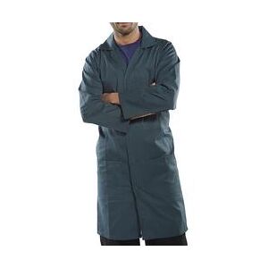 Beeswift Click Polycotton Warehouse Coat Spruce Green Size 34 PCWCS34 Beeswift Click Polycotton Warehouse Coat Spruce Green Size 34 PCWCS34