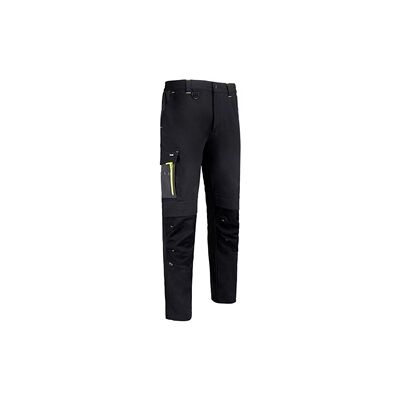 Beeswift FLEX WORKWEAR TROUSER TWO-TONE Black Grey 48S Beeswift FLEX WORKWEAR TROUSER TWO-TONE Black Grey 48S